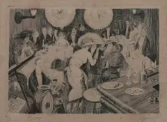 Pierre Gatier, Le Boeuf Sur le Toit, Etching