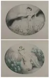 Louis Icart, HYDRANGEAS and LADY OF THE CAMELIAS: TWO WORKS, each signed in pencil and stamped lower margin