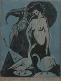 Lowell Blair Nesbitt, Untitled, WOMEN AND GEESE, signed and numbered 9/15 in pencil lower margin