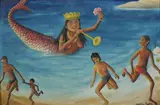 Wilson Bigand, Mermaid'S Siren Song, Oil on board