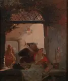 Continental School, The Tryst, THE TRYST, oil on panel