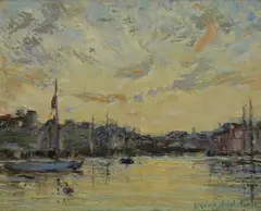 Oscar Anderson, Close of Day, Oil on panel