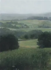 Jay Brooks, Valley Landscape, Pastel