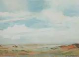 Edwin Grey Cassedy, Arizona Landscape, Watercolor