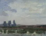 D. Heuvel, Les Hautes Fagnes, Oil on board