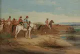 M. Walker, Oasis, Oil on panel