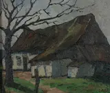 Farm House by French School, Oil on canvas, offered May 2012