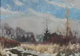 M. Romberg, Thaw, Oil on panel