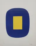 Ellsworth Kelly, Blue with Yellow (Untitled)