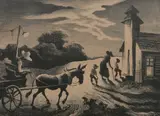 Prayer Meeting by Thomas Hart Benton, Lithograph, sold May 2012