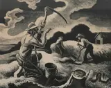 Island Hay by Thomas Hart Benton, Lithograph, sold May 2012