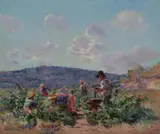 Frédéric Montenard, The Pickers, Oil on canvas