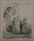 Rembrandt van Rijn, Three Oriental Figures (Jacob and Laban?)