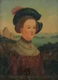 Continental School, Portrait of Renaissance Lady, Oil on panel
