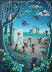 Angels by Bourmond Byron, Oil on board, sold Jun 2012