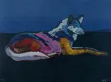 John Nieto, Wolf, Color serigraph