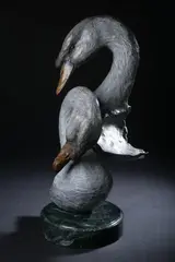 William H. Turner, Mute Swans, Bronze - Height:19 in