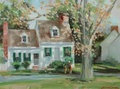 Bryan Quirk, The Tarr House, Oil on board