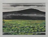 Lin Feng Mian, Untitled, LOTUS POUND, ink and color on paper scroll, signed and sealed