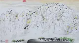 Wu Guan Zhong, Landscape, LANDSCAPE, ink and color on paper board