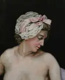 Raimundo de Madrazo y Garreta, Portrait of Woman in Turban, PORTRAIT OF WOMAN IN TURBAN, oil on canvas
