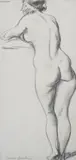 Eugene Speicher, Standing Female Nude, Pencil