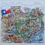 Charles Fazzino, A Taste of Texas