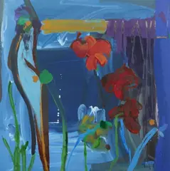 Daniel Phill, Buds, Acrylic on paper