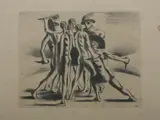 Combattimento Di Gladiatori by Giorgio de Chirico, The print is not numbered, sold Jun 2012