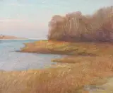 Francis J. Flanagan, Golden Landscape, Oil on canvas