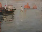 Eugène Lawrence Vail, View of Venice, Oil on panel.