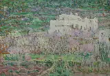 Robert Hatton Monks, French Chateau, Oil on panel