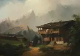 Heinrich Bürkel, PRUNCH SCHEPEN AM ZIRLER BERG, indentified