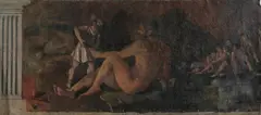 Classical Figures by Continental School, CLASSICAL FIGURES, oil on unstretched canvas, offered Jul 2012