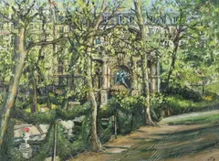 Will Thompson, In the Park, Oil on canvas