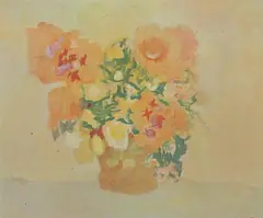 Alice Valenstein, Floral Still Life, Gouache