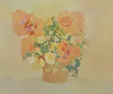 Alice Valenstein, Floral Still Life, Gouache