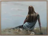 Hal Singer, PORTRAIT OF WOMAN, giclee on canvas, PORTRAIT OF WOMAN, giclee on canvas