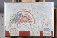 Francesco Fedeli, Abstract Arch, Mixed media on board.