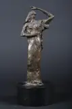 American School, Untitled, STANDING FIGURE, - Bronze, 12 1/2 in