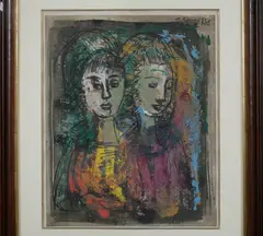 Étienne Ret, TWO WOMEN, color print, TWO WOMEN, color print