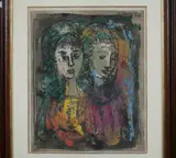 Étienne Ret, TWO WOMEN, color print, TWO WOMEN, color print