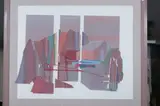 American School, Martha'S Cove, Mixed media print