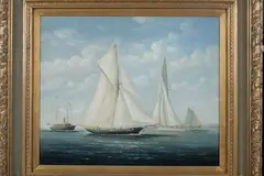 COOPER, Sailboats, Giclee on canvas