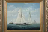 COOPER, Sailboats, Giclee on canvas