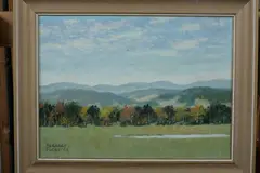 Mountain Range by Herbert Foerster, Oil on board, sold Jul 2012