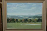 Herbert Foerster, Mountain Range, Oil on board