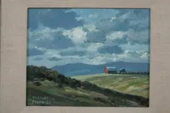 Red Barn by Herbert Foerster, Oil on board, sold Jul 2012