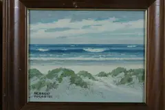 Surf and Sand by Herbert Foerster, Oil on board, sold Jul 2012