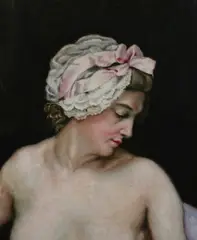 Raimundo de Madrazo y Garreta, Portrait of Woman in Turban, PORTRAIT OF WOMAN IN TURBAN, oil on canvas